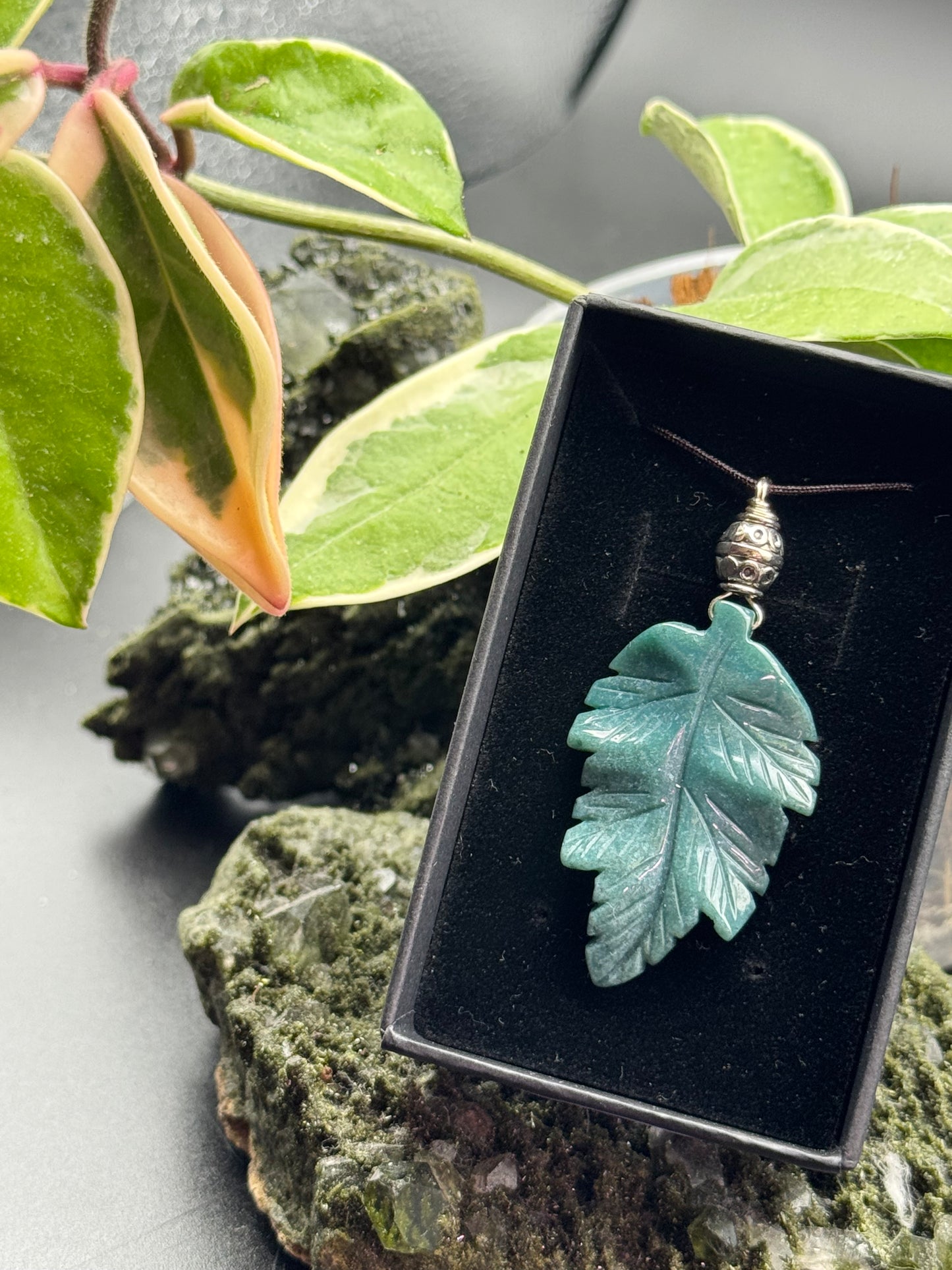 Crystal Leaf Necklace