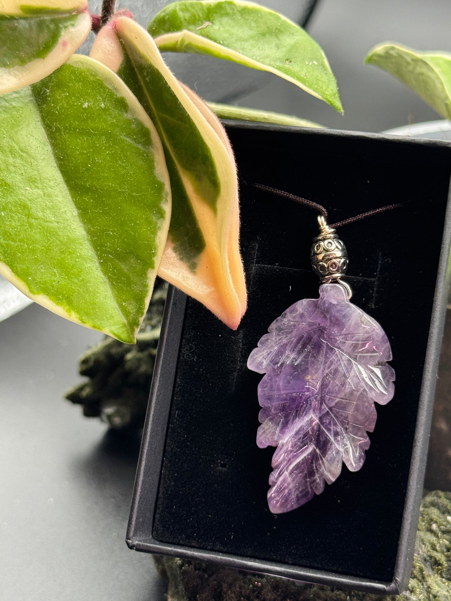 Crystal Leaf Necklace
